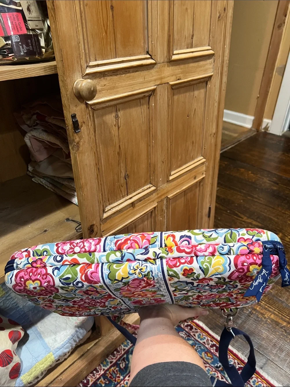 Vera Bradley 17” Laptop Bag in Retired Hope Garden Pattern